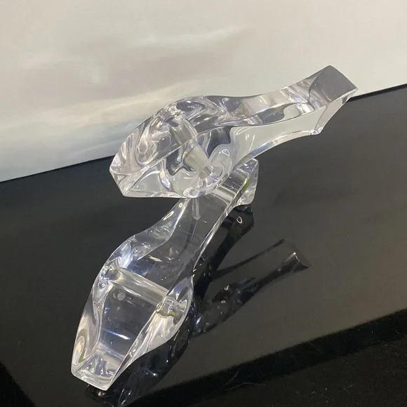 PALM SPRINGS MODERN KINETIC SOLID LUCITE ABSTRACT FISH SCULPTURE